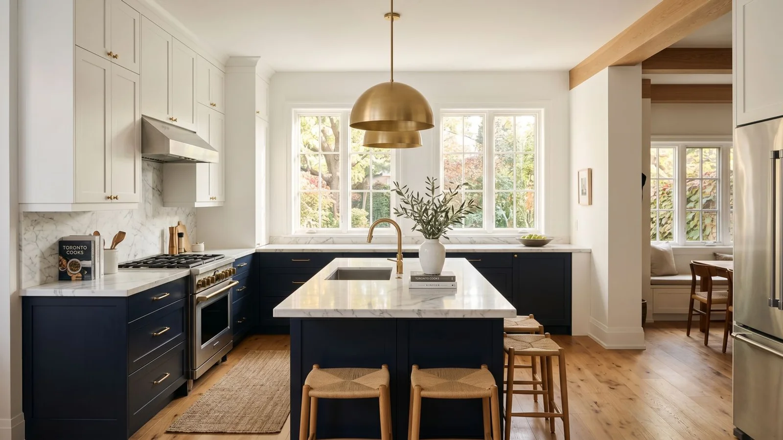Beautifully renovated Toronto kitchen with warm natural light