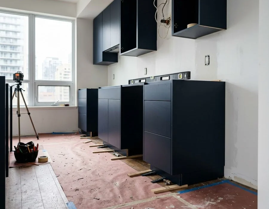 Toronto Kitchen Renos install crew at work